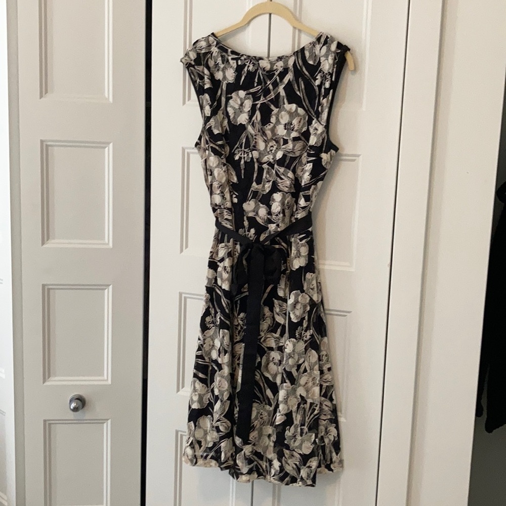 Suzy sheer black floral dress